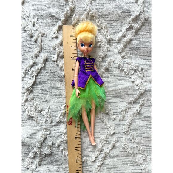 Tinkerbell Collectible Disney Bendable Poseable Doll 2012 No Wings - Picture 3 of 4
